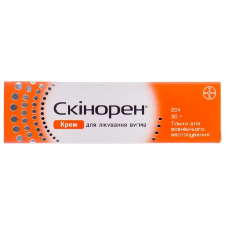 Скінорен крем 20 % по 30 г у тубах