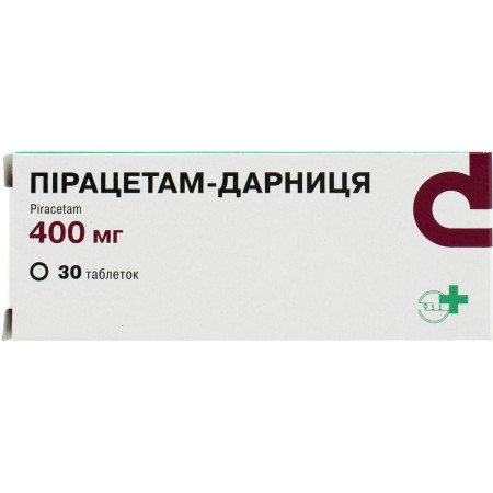 Пірацетам-Дарниця табл. по 400 мг №30 (10х3)